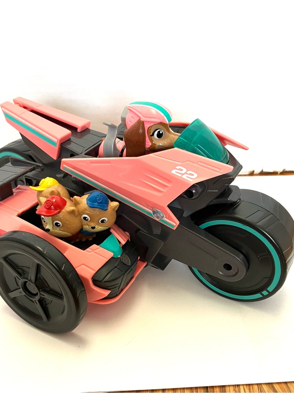Paw Patrol Mighty Movie Liberty & Poms Vehicle Playset Complete Spin Master